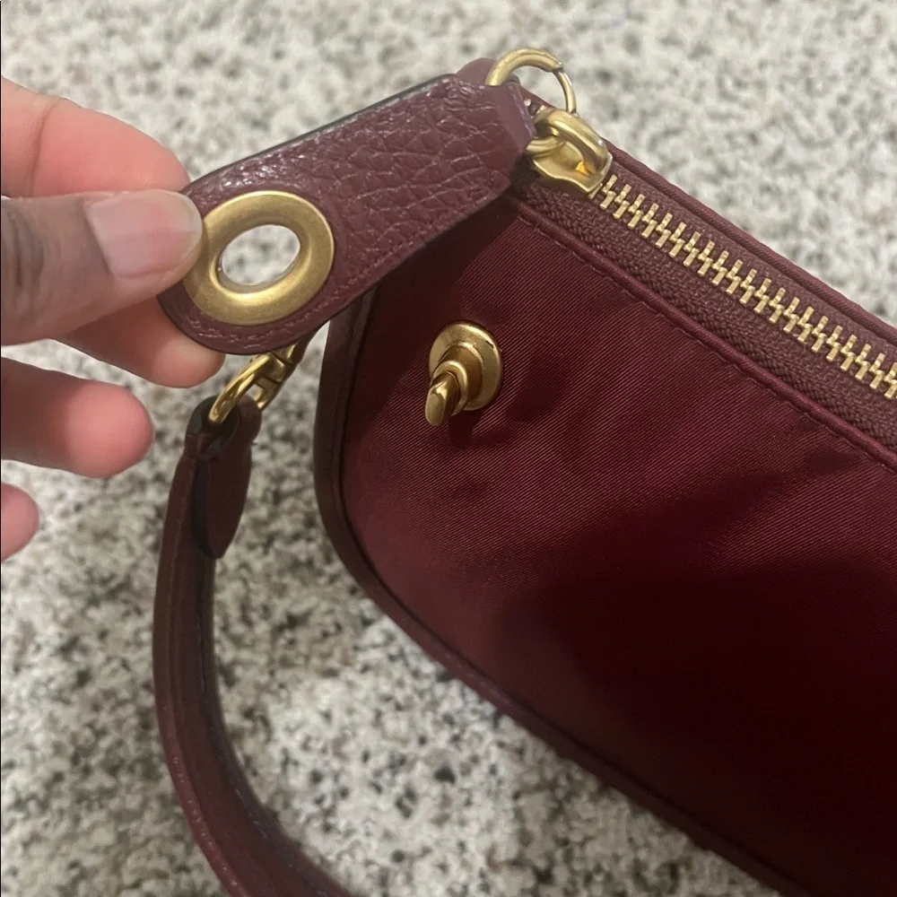 Coach Nylon Swinger - Wine - Picture 5 of 10